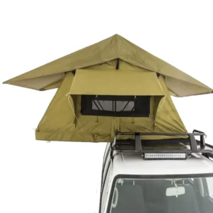 Hardshell Canvas Rooftop Tent, Automatic Pop-Up, Aluminum, for SUV/Car