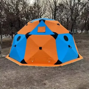 Heated Eco Hotel Prefab Transparent Geodesic Waterproof Round Dome Tent House for Desert Glamping
