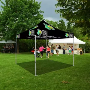 Heavy Duty 10*10ft Trade Show Tent with Custom Logo Printing Gazebos Folding Canopy Aluminum Hexagonal Tent for Events