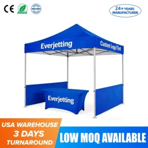 Heavy-Duty 10 ft x 10 ft Sports Gazebo Pop-Up Canopy Advertising Tent for Trade Shows and Events