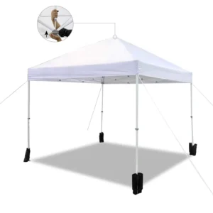 Heavy-Duty 10×10 Outdoor Waterproof Height-Adjustable Collapsible Metal-Tube Party Canopy Trade Show Tent