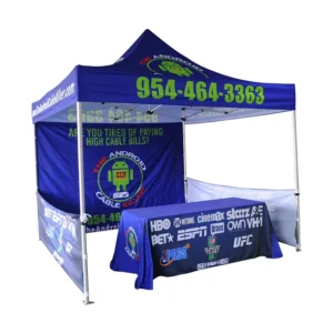 Heavy Duty 10×10 Pop-up Folding Marquee Canopy Tent with Custom Logo for Trade Shows