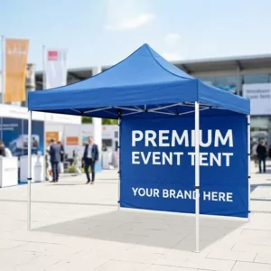 Heavy-Duty 10×10 ft Pop-Up Sports Event Gazebo Canopy Tent for Trade Shows