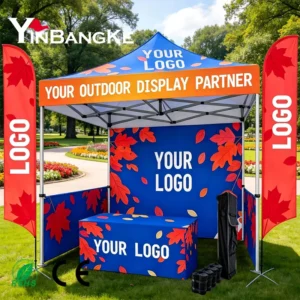 Heavy Duty 10x10ft Trade Show Tent for Outdoor Promotions, Custom Branded Exhibition Canopy Shelter, Factory Direct