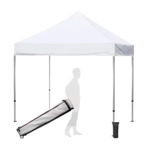 Heavy-Duty 10×20 Commercial Pop-Up Event Tent Steel Frame Waterproof Fire-Retardant 4 Sidewalls 420D/600D Oxford Material