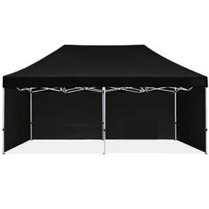 Heavy Duty 10x20ft Canopy Tent Folding Glamping Pop up Tent Instant Custom Trade Show Tent with Durable Sidewalls