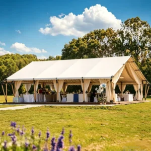 Heavy Duty 120㎡ Galvanized Steel Frame PVC Tarpaulin Canopy Tent for Outdoor Event Wedding Party