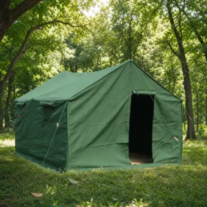 Commercial 3m X 4m Heavy Duty Canvas Tent Waterproof Outdoor Event Camping Windproof Safari Glamping Shelter Single Quick Setup
