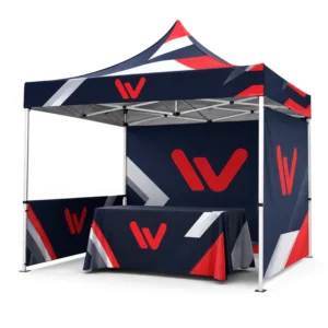 Heavy Duty 3x3m Foldable Pop Up Advertising Tent Custom Logo Printed Aluminum Frame for Exhibition