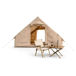 Heavy Duty 420D Reinforced Inflatable Tent Professional Stormproof Waterproof All weather 6.3sqm Khaki 300x210x200cm Air Cabin