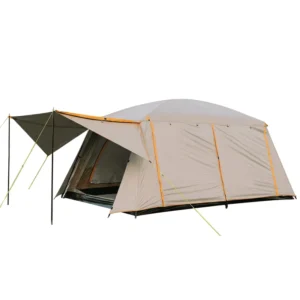 Heavy Duty 6 8 Person Four season Camping Tent Full Coverage PU Waterproof Oxford Mesh 2 Rooms 1 Hall Family Tent UPF 50+
