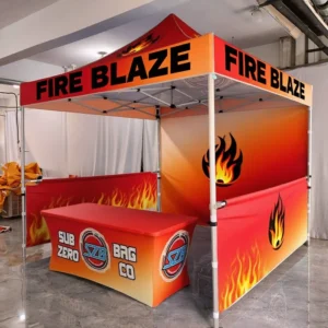 Heavy-Duty 600D Oxford 10x10ft Pop-Up Canopy Tent with Sidewalls for Events and Trade Shows