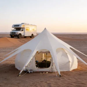 Heavy Duty 60KG Large Waterdrop Tent Galvanized Steel Frame Windproof Rainproof Glamping Resort Tent