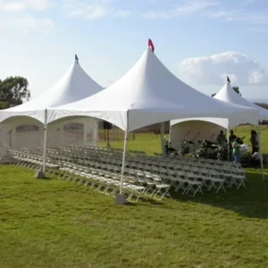 Heavy-Duty 6x6m Pagoda-Style Canopy Tent, Aluminum Frame, PVC Cover, Outdoor Wedding and Exhibition Tent, 3x3m Option, All-Season