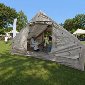 Heavy Duty Air Tent Outdoor Luxury Glamping 210D Oxford Fabric Windproof Blow up Cabin 6.3 Square Meters 3*2.1*2m One Door Gear