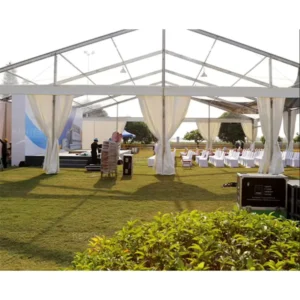 Heavy Duty Aluminum Alloy Frame Double PVC-Coated Polyester UV/Waterproof/Fireproof Canopy Marquee Tent 300 People Wedding Party