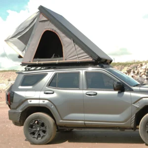 Black Quick Installation Foldable Hard Shell Oxford Fabric Ultra Thin Four Season Pickup SUV Roof Top Tent