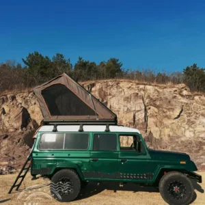 Heavy Duty Aluminum Alloy Hard Shell Rooftop Tent Waterproof 3000mm Trapezoid Design Four season Automatic Opening Car Roof Tent