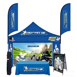 Heavy Duty Aluminum Frame 10×10 FT Instant Folding Canopy Tent Outdoor Trade Show Custom Logo Print Free Design July 4th Special