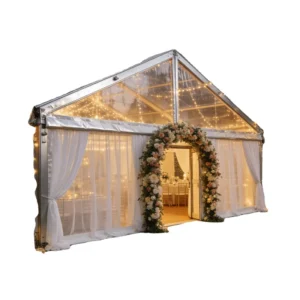 Heavy Duty Aluminum Frame Wedding Marquee Tent Luxury Outdoor Event Party Tent with White PVC Fabric
