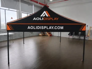 Heavy Duty Aluminum Pop-up Canopy Tent with Custom Print, Waterproof and Fire-Resistant, for Outdoor Events