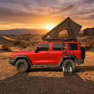 Heavy Duty Aluminum Roof Top Tent Hard Shell Waterproof Four season Double Layer Quick Automatic Opening Car Roof Tent for 4×4