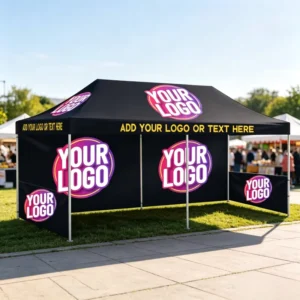 Heavy-Duty Commercial 3x6m Marquee Tent with Aluminum Alloy Frame, 10x20ft Pop-Up Canopy for Trade Shows