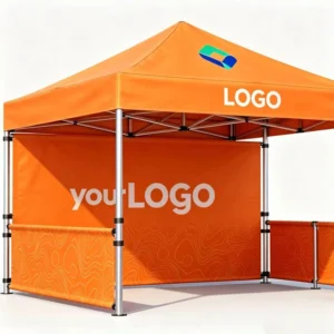 Heavy-Duty Commercial Waterproof Folding Pop-Up Canopy Gazebo with Custom Print