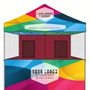 Heavy Duty Custom 10 x 10 ft Pop-Up Canopy Gazebo Tent with Logo for Trade Shows