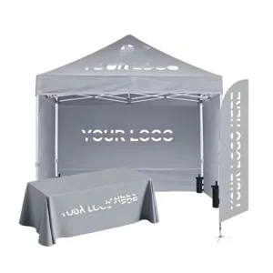 Heavy Duty Custom 10 x 10 ft Pop-Up Canopy Tent with Logo for Events and Trade Shows