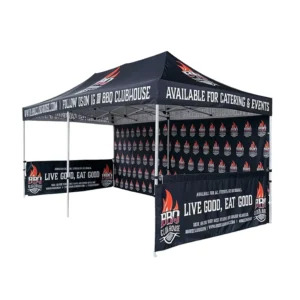 Heavy Duty Custom Logo 10x10ft Folding Pop-up Canopy Tent for Markets and Trade Shows