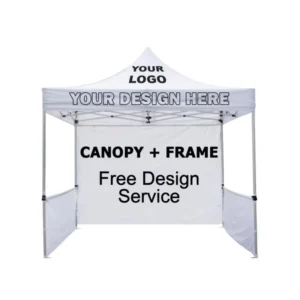 Heavy Duty Custom Logo Trade Show Wedding Party Marquee Tent Advertising Indoor/Outdoor 10x10ft Aluminum Frame Single Gazebos