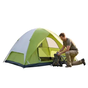Heavy Duty Dome Camping Tent Outdoor 4/6 Person Family Waterproof Windproof 210D Oxford Fabric Ground Cloth All Seasons