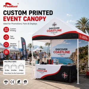 Heavy Duty Event Marquee Market Tent 10x20ft Outdoor Vending Tent Waterproof Exhibition Canopy for Large Fairs