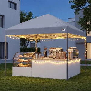 Heavy-Duty Folding Pop-Up Gazebo Canopy, Instant Shade