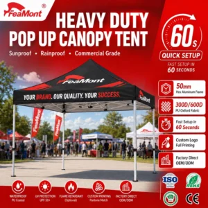 Heavy Duty Folding Tent Frame Waterproof Pop up Canopy for Commercial Outdoor Event Market Stall OEM Manufacturer