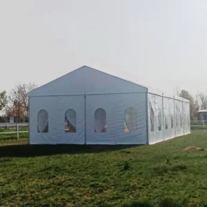 Heavy-Duty Grassland Party Banquet Marquee Tent White Clear A-Frame Outdoor Wedding Tent Waterproof