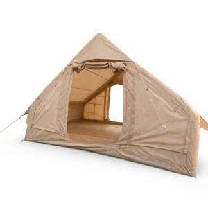 Heavy Duty Inflatable Tent Professional 420D Reinforced Waterproof All-weather Stormproof 6.3sqm Khaki 300x210x200cm Glamping