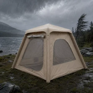 Heavy Duty Integrated Air Beam 210D Oxford PU3000 Waterproof Inflatable Camping Tent with Accessories for Outdoor Use