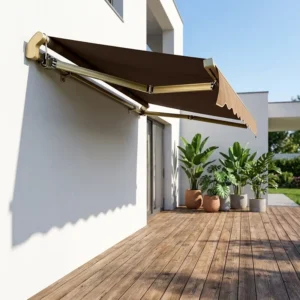 Heavy Duty Motorized Telescopic Canopy Waterproof Retractable Rain Awning Sun Shade Shelter for Patio & Workshop