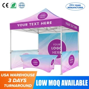 Heavy-Duty Outdoor 10 ft Foldable Marquee Gazebo Canopy Tent for Trade Shows and Events