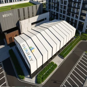 Heavy-Duty Outdoor Event Waterproof UV-Resistant Commercial Aluminum Retractable Sports Canopy Tent