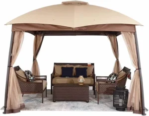 Heavy Duty Outdoor Gazebo Large UV Protection & Waterproof Sun Shelter for Garden Leisure Activities