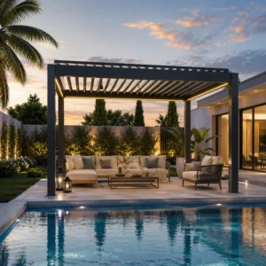 Heavy Duty Outdoor Pergola Canopy for Backyard, Villa Courtyard and Outdoor Dining Entertainment Areas
