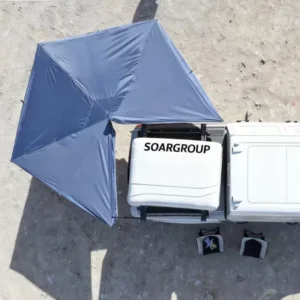 Heavy Duty Oxford & Canvas 270 Degree Four Season Waterproof Vehicle Awning With LED Light For Overland Camping