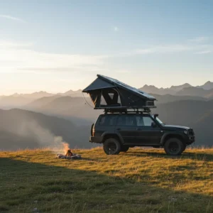 Heavy-Duty Oxford Hard-Shell Rooftop Tent, 4-Person, Waterproof, Four-Season, Overland Off-Road Camping