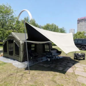 Heavy Duty Oxford Inflatable Camping Tent Detachable Awning 12.96ft Automatic Instant Setup Waterproof Eco Friendly Four-Season
