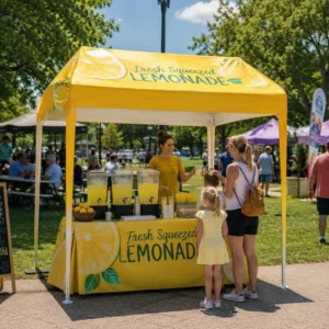 Heavy Duty Painted Steel Frame Advertising Canopy Tent for Outdoor Street Fairs and Concession Stands