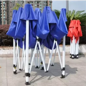 Heavy-Duty Pop-Up Canopy Folding Trade Show Tent, Polyester, Windproof, Portable, for Indoor and Outdoor Events
