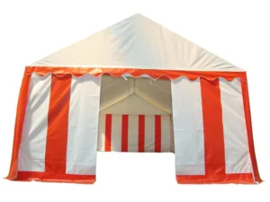Heavy Duty Red Striped Waterproof PVC Marquee Event Tent